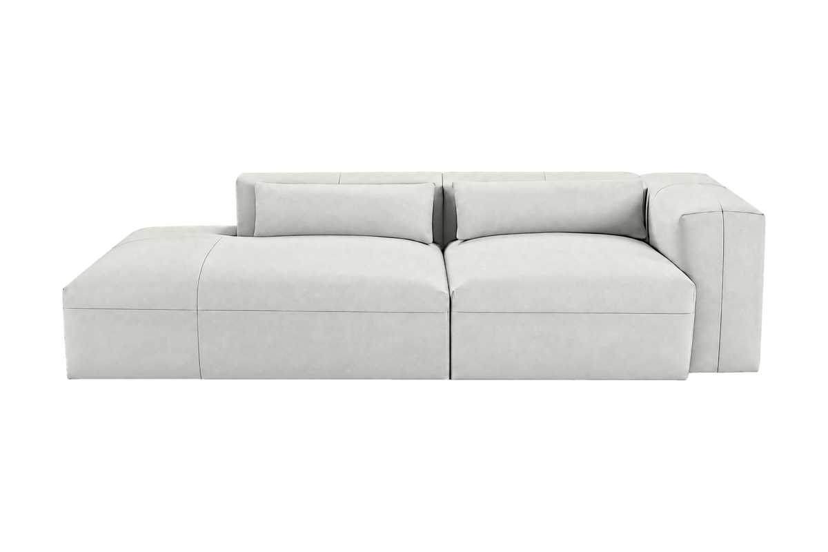 Jasmine Left Chaise Sofa in Felix Milky