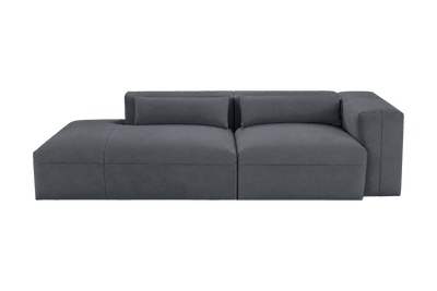 Jasmine Left Chaise Sofa in Dante Shark