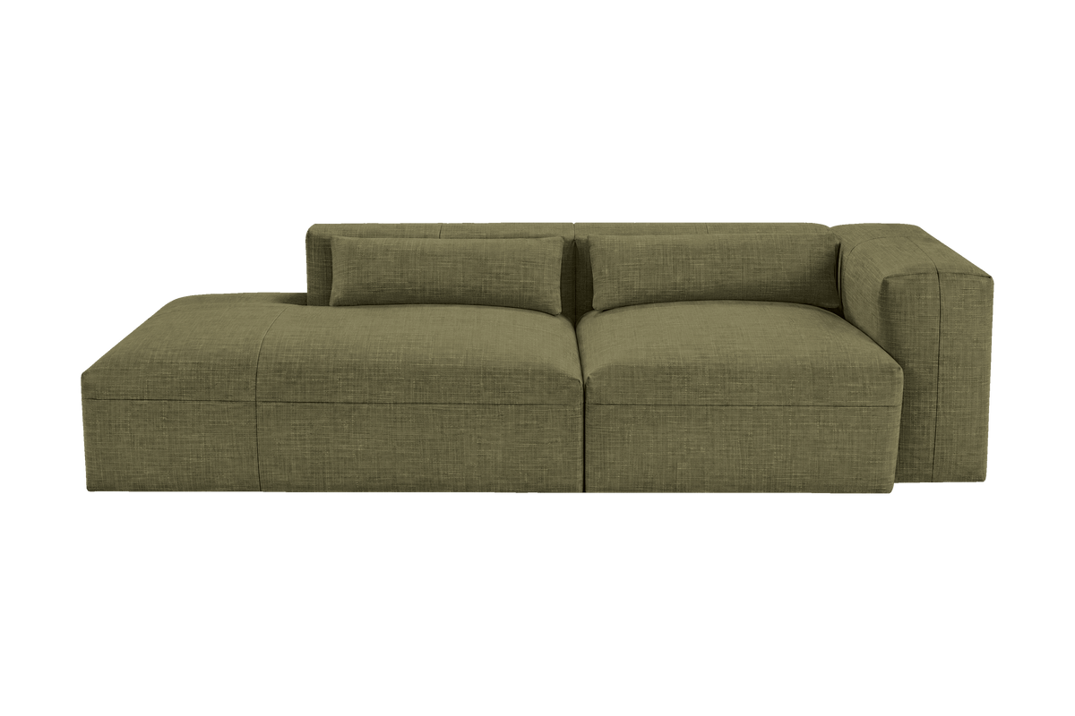 Jasmine Left Chaise Sofa in Mosquito Sycamore