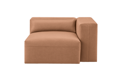 Jasmine Chair One Arm Right in Momo Camel