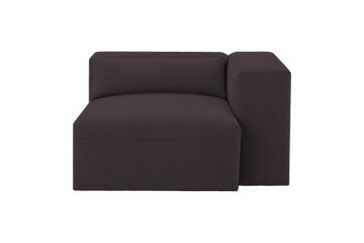 Jasmine Chair One Arm Right in Dante Charcoal