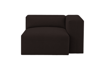 Jasmine Chair One Arm Right in Dante Ebony