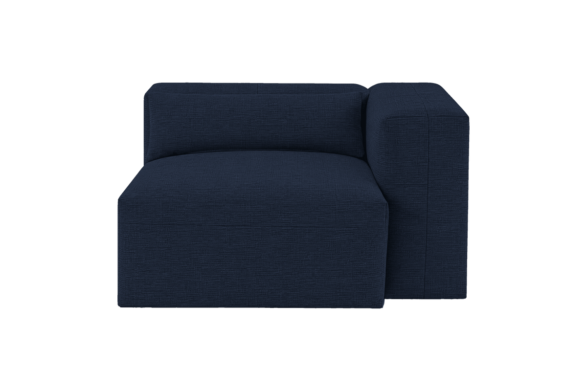 Jasmine Chair One Arm Right in Roni Ember Blue