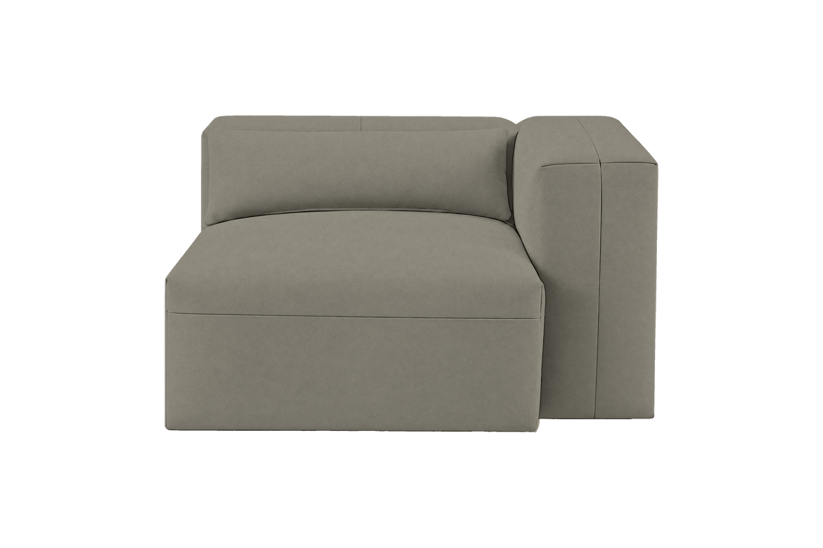 Jasmine Chair One Arm Right in Felix Glace
