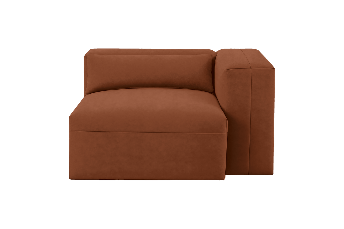 Jasmine Chair One Arm Right in Dante Hazel