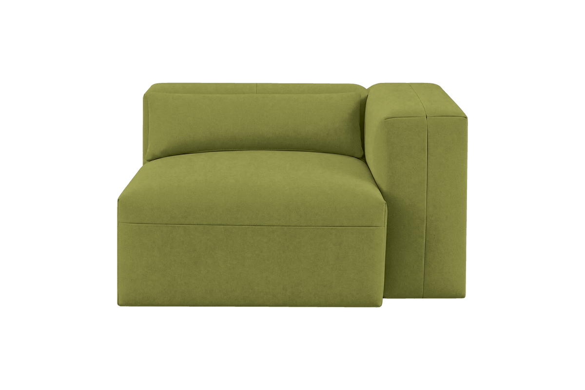 Jasmine Chair One Arm Right in Fresco Key Lime