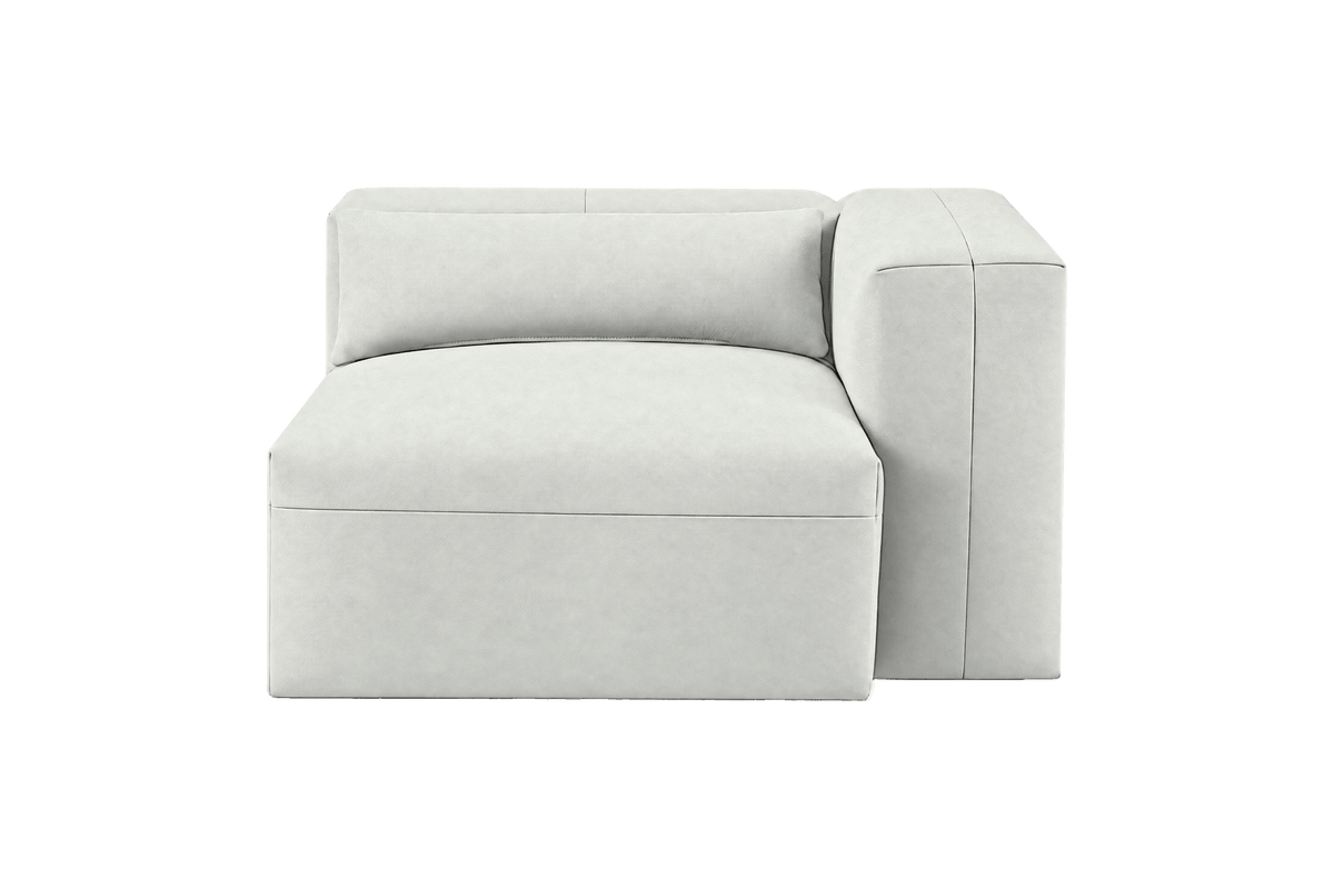 Jasmine Chair One Arm Right in Felix Milky