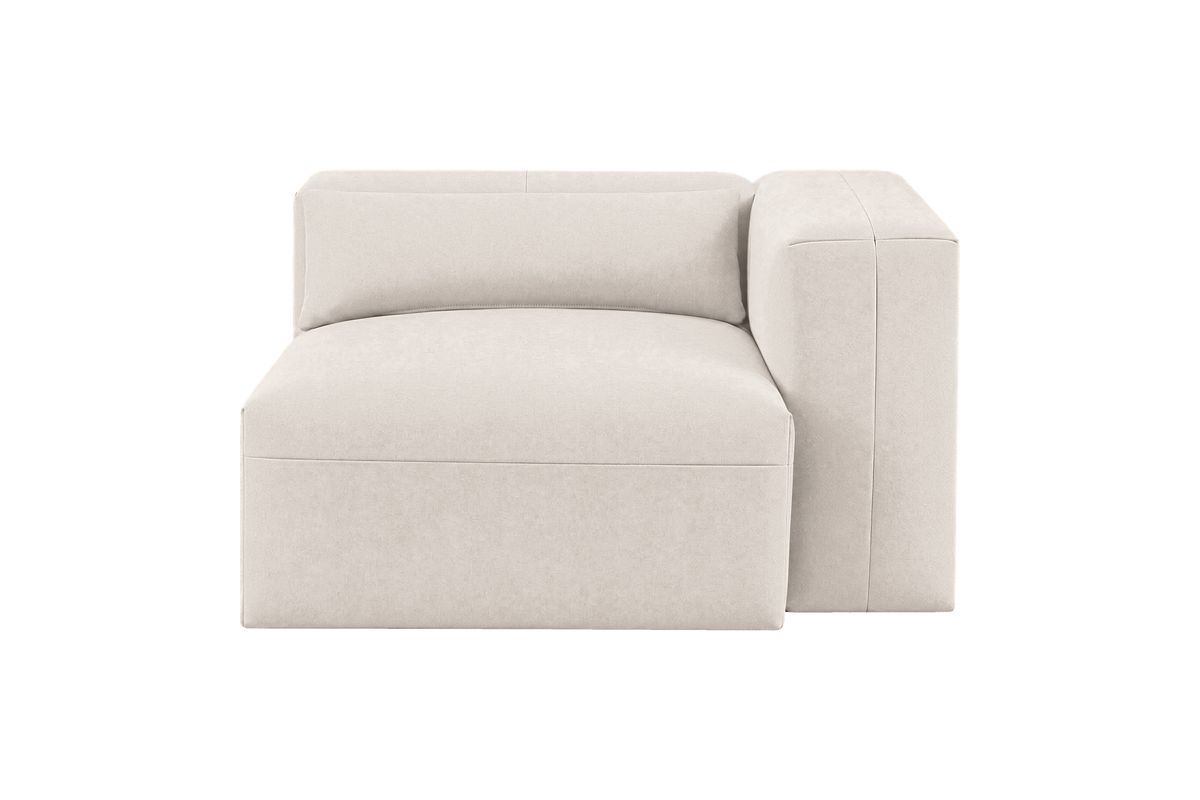 Jasmine Chair One Arm Right in Fresco Milky