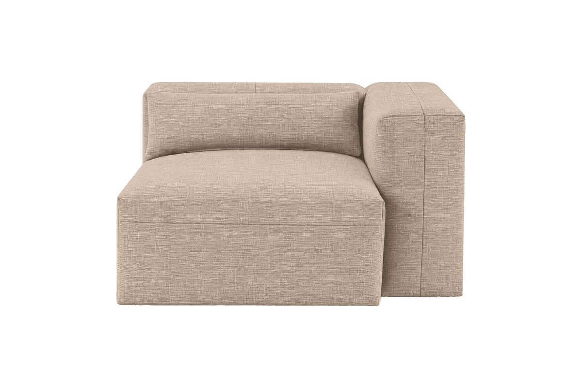 Jasmine Chair One Arm Right in Roni Pine Nut
