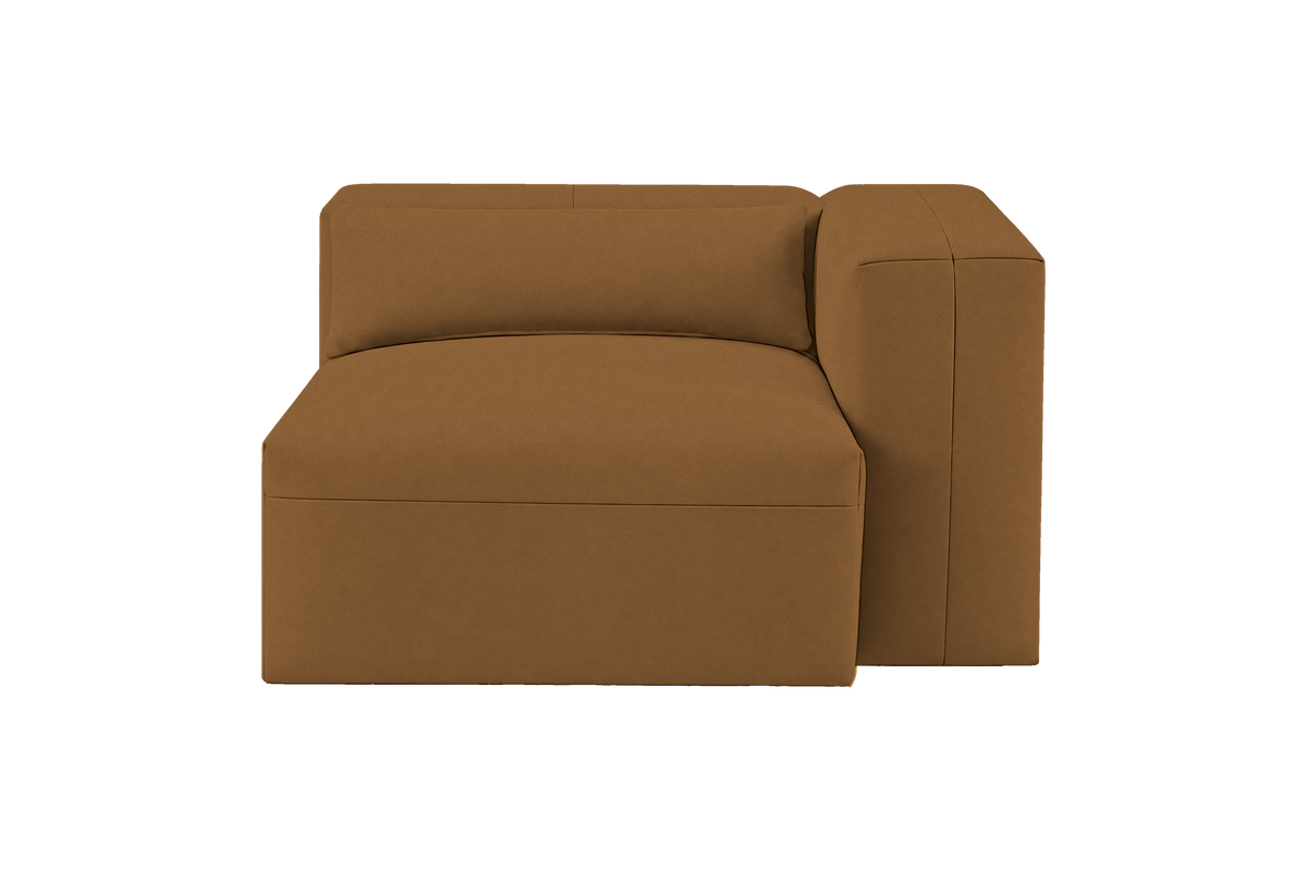 Jasmine Chair One Arm Right in Felix Pisco