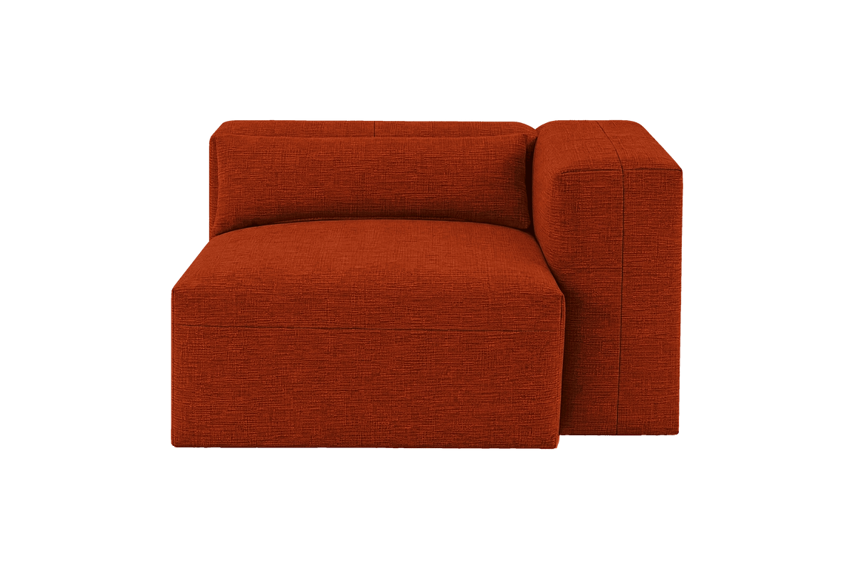 Jasmine Chair One Arm Right in Roni Poppy
