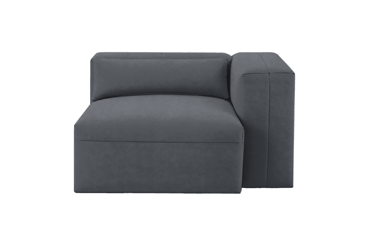 Jasmine Chair One Arm Right in Dante Shark
