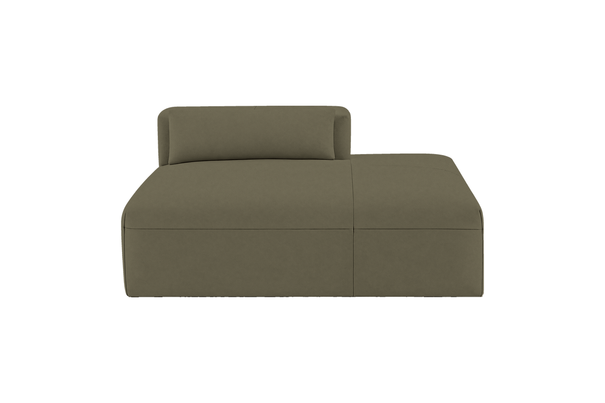 Jasmine Chaise Right in Felix Olive