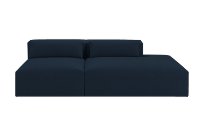 Jasmine Right Chaise Open Sofa in Dante Aqua