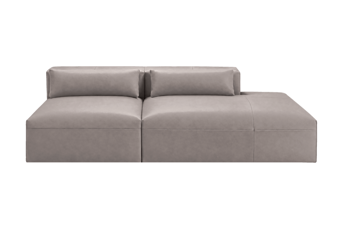 Jasmine Right Chaise Open Sofa in Momo Ash