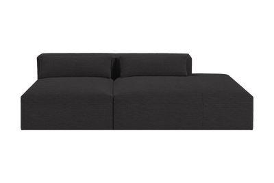 Jasmine Right Chaise Open Sofa in Roni Ember