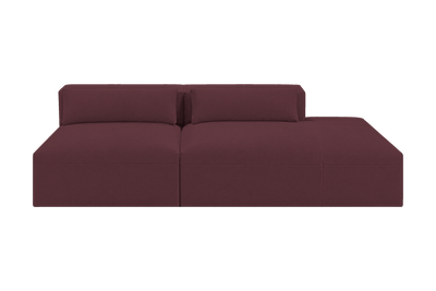Jasmine Right Chaise Open Sofa in Fresco Figaro
