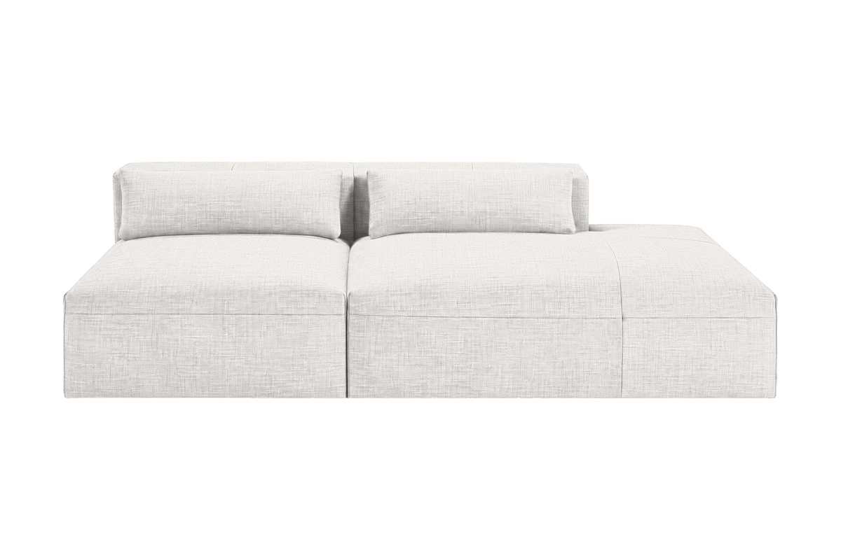 Jasmine Right Chaise Open Sofa in Mosquito Foam