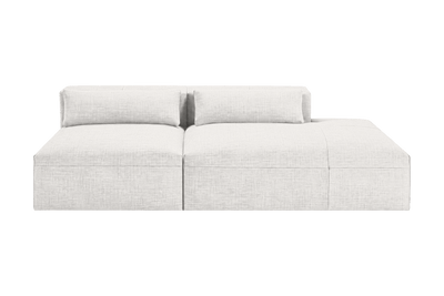 Jasmine Right Chaise Open Sofa in Mosquito Foam