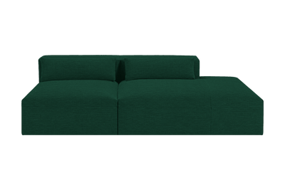 Jasmine Right Chaise Open Sofa in Roni Frog