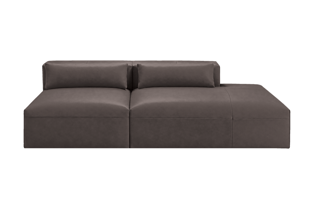Jasmine Right Chaise Open Sofa in Momo Lola
