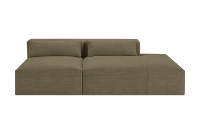 Jasmine Right Chaise Open Sofa in Mosquito Malibu