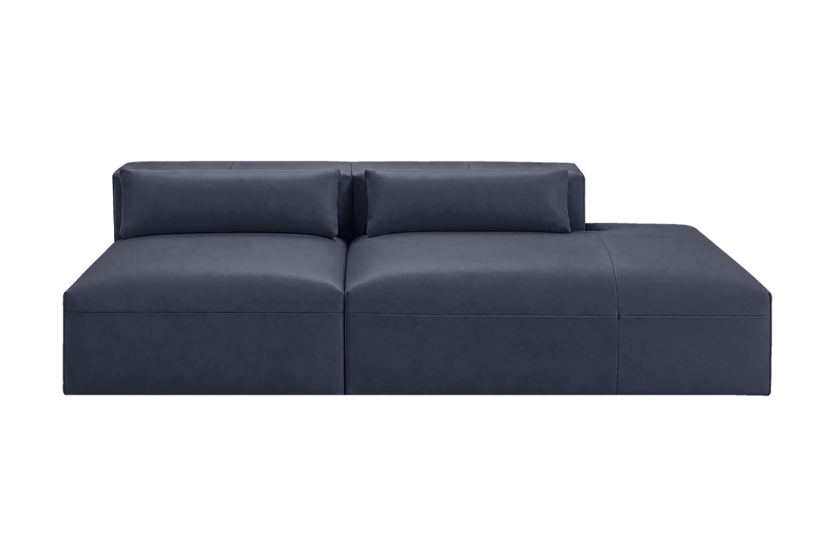 Jasmine Right Chaise Open Sofa in Momo Midnight