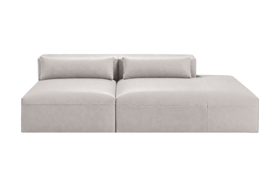 Jasmine Right Chaise Open Sofa in Momo Milky