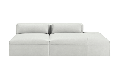 Jasmine Right Chaise Open Sofa in Felix Milky