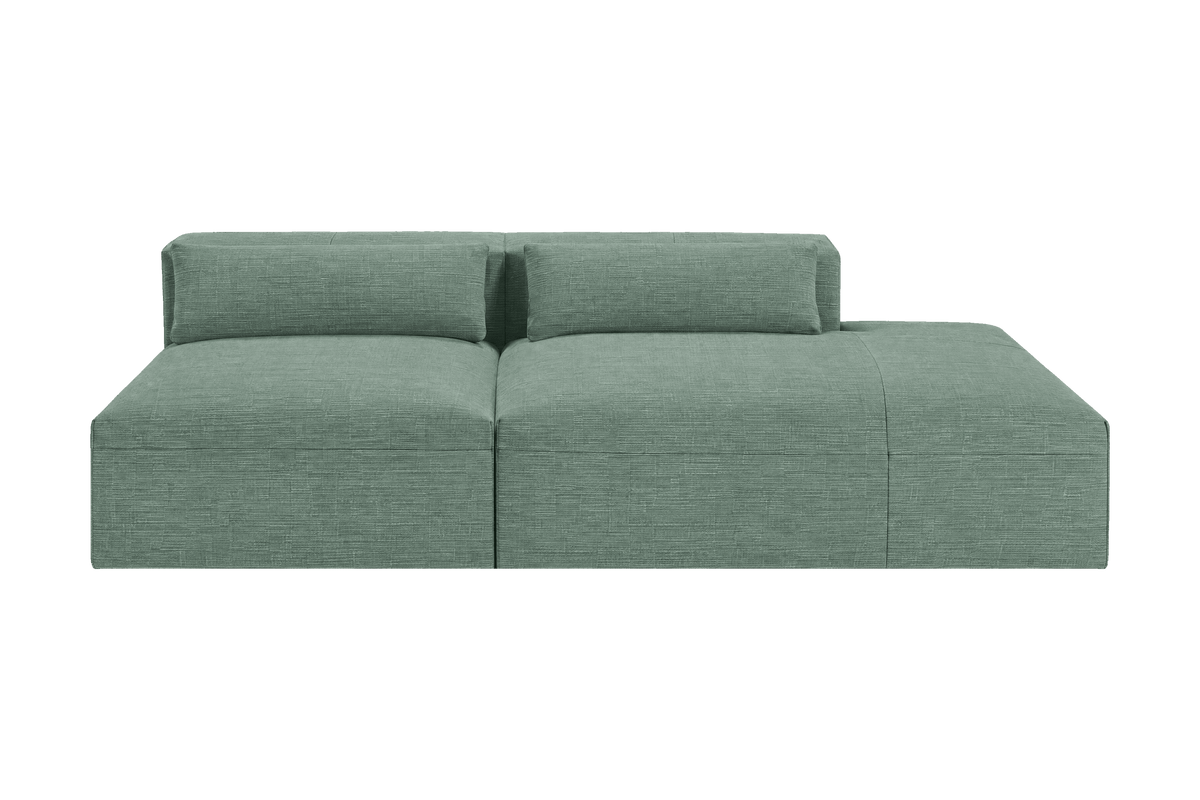 Jasmine Right Chaise Open Sofa in Roni Nane