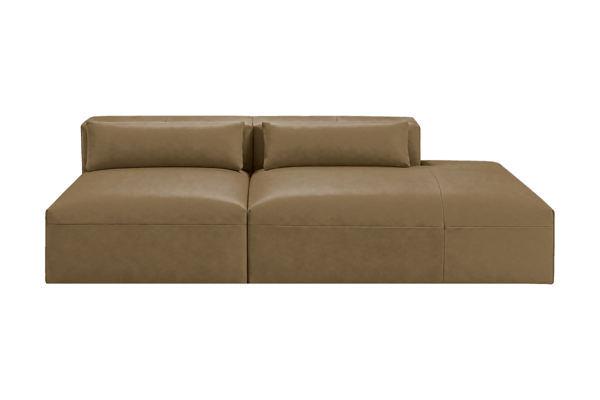 Jasmine Right Chaise Open Sofa in Momo Olivia