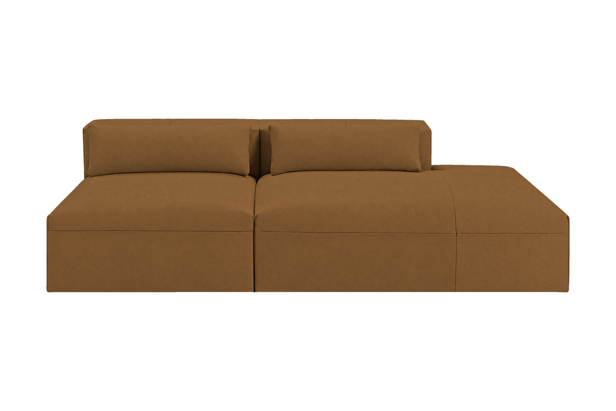 Jasmine Right Chaise Open Sofa in Felix Pisco