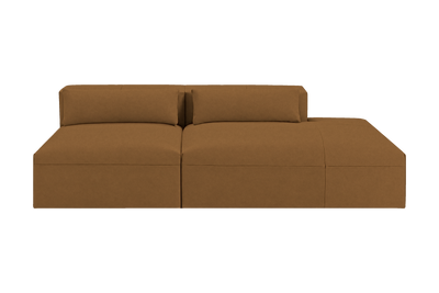 Jasmine Right Chaise Open Sofa in Felix Pisco
