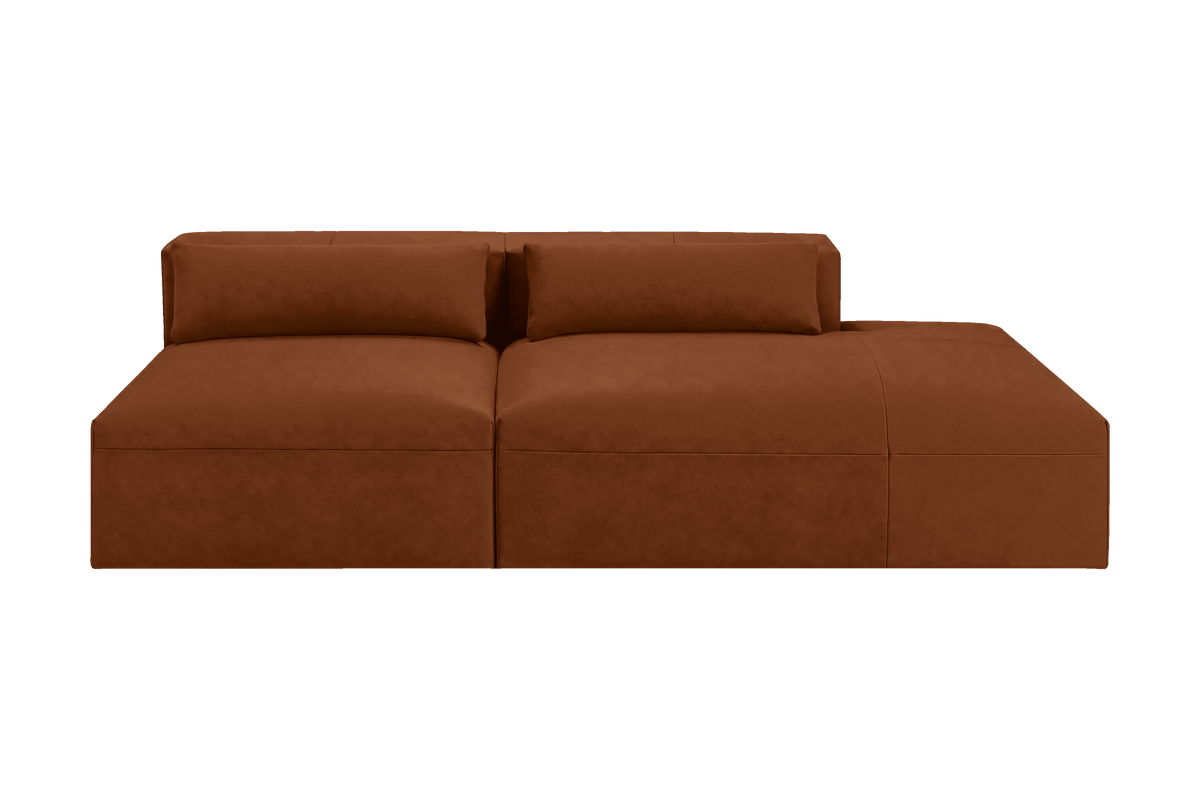 Jasmine Right Chaise Open Sofa in Marfa Pluto
