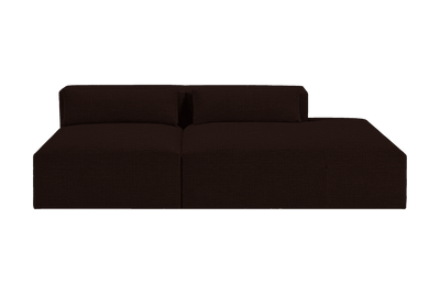 Jasmine Right Chaise Open Sofa in Mosquito Terra