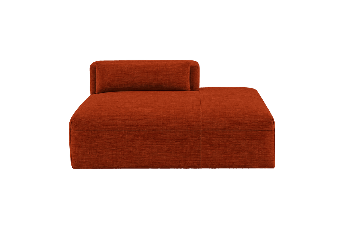 Jasmine Chaise Right in Roni Poppy