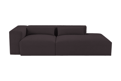 Jasmine Right Chaise Sofa in Dante Charcoal