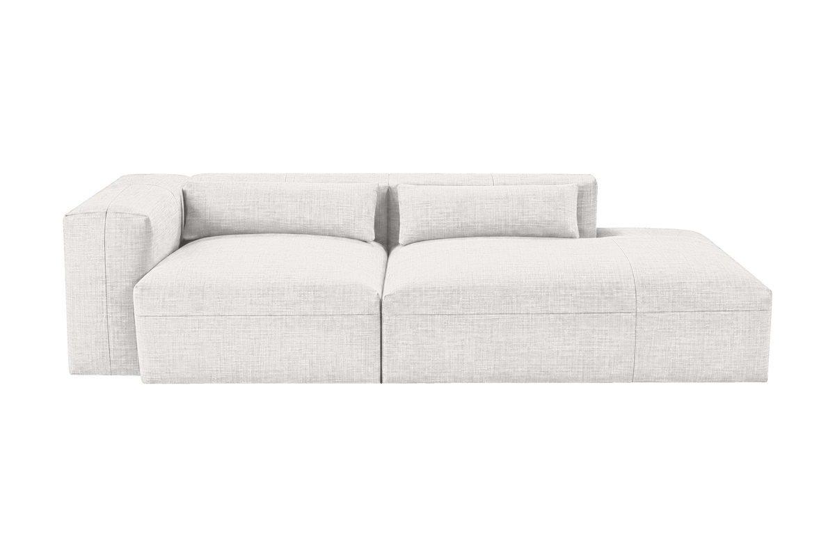 Jasmine Right Chaise Sofa in Mosquito Foam