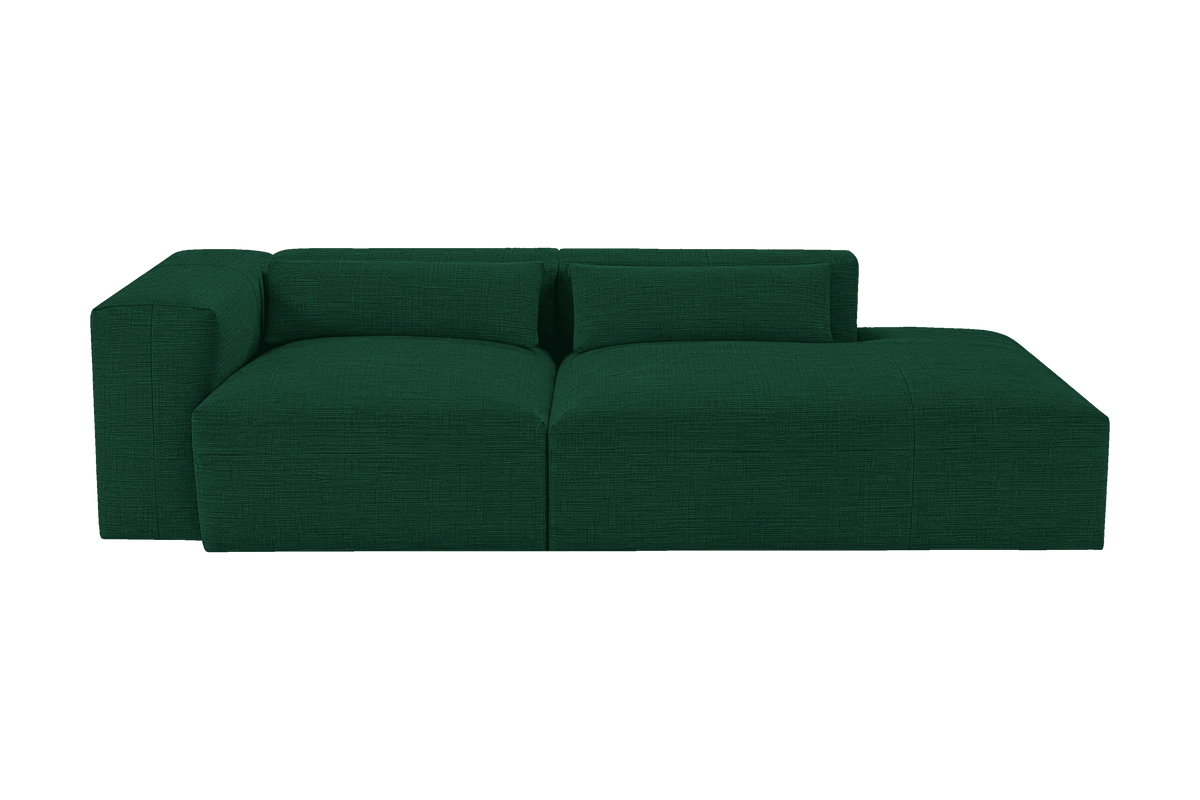 Jasmine Right Chaise Sofa in Roni Frog
