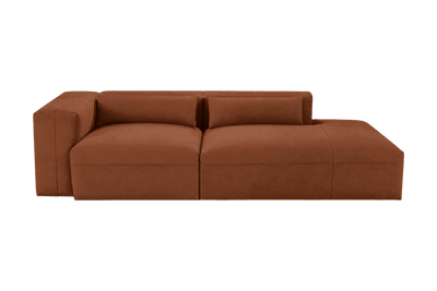 Jasmine Right Chaise Sofa in Dante Hazel