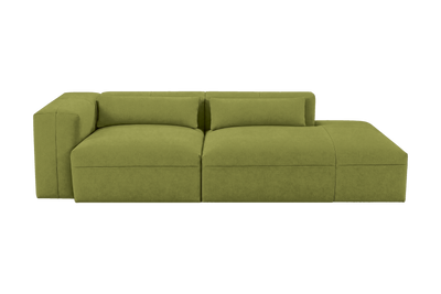 Jasmine Right Chaise Sofa in Fresco Key Lime