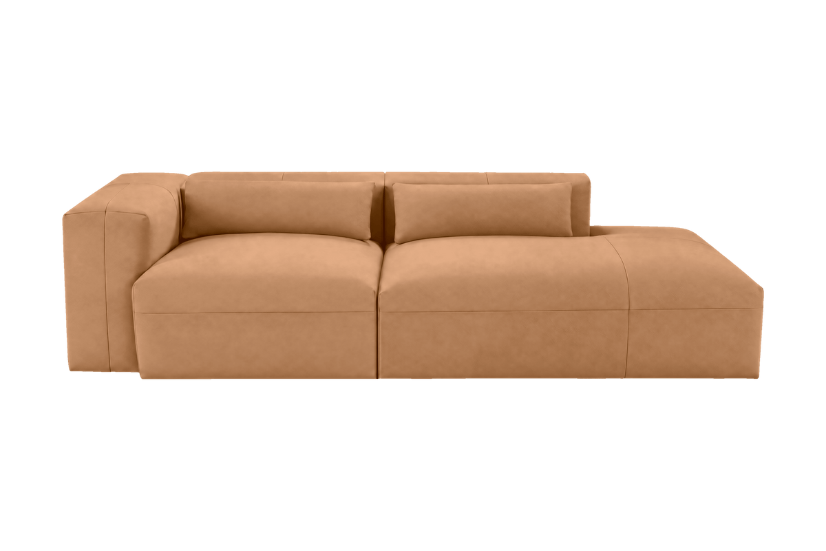 Jasmine Right Chaise Sofa in Dante Les Yeux
