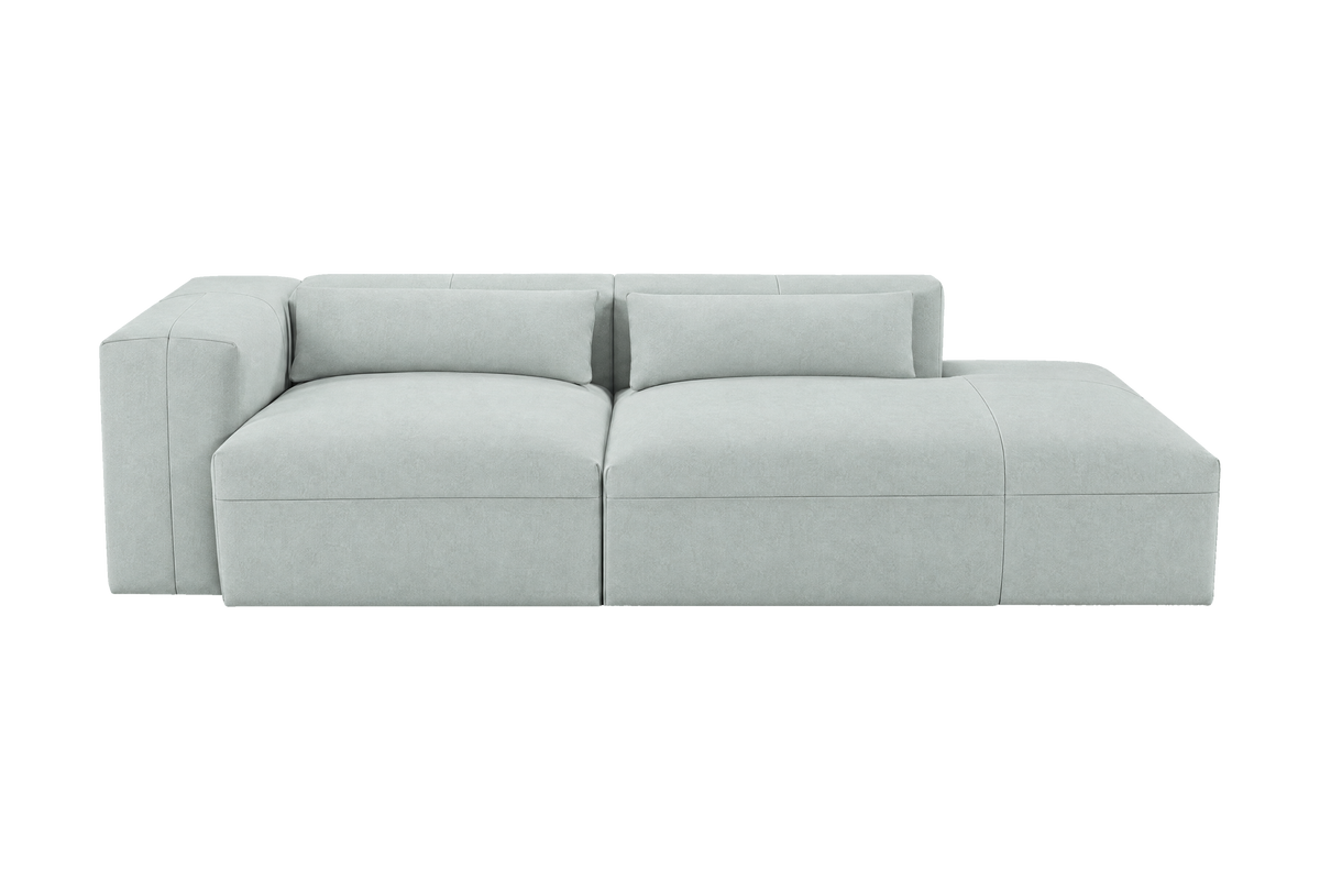Jasmine Right Chaise Sofa in Fresco Meteor