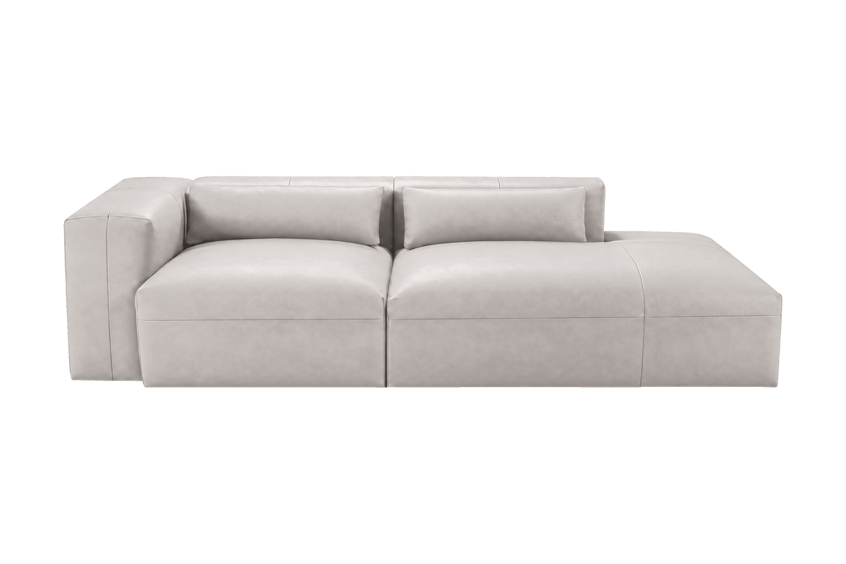 Jasmine Right Chaise Sofa in Momo Milky