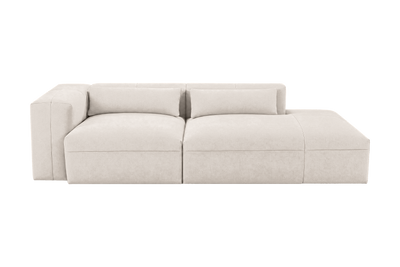 Jasmine Right Chaise Sofa in Fresco Milky