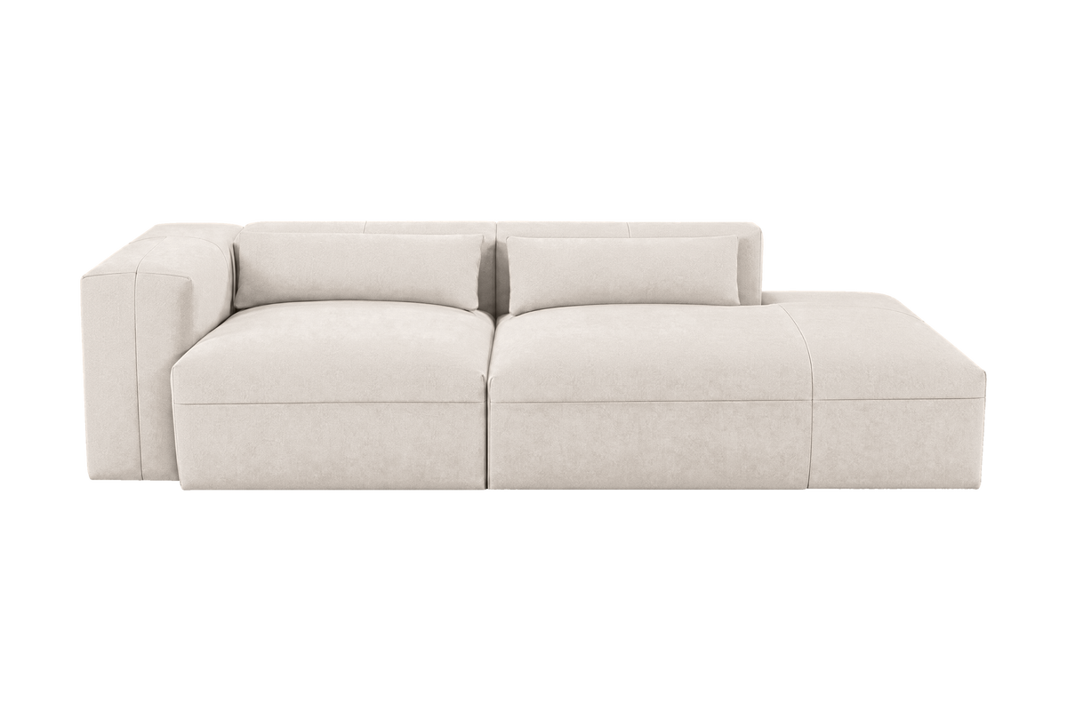 Jasmine Right Chaise Sofa in Fresco Milky