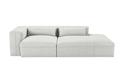 Jasmine Right Chaise Sofa in Felix Milky