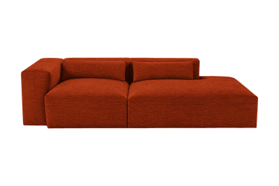 Jasmine Right Chaise Sofa in Roni Poppy