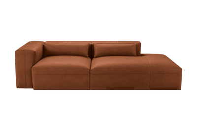 Jasmine Right Chaise Sofa in Momo Porto