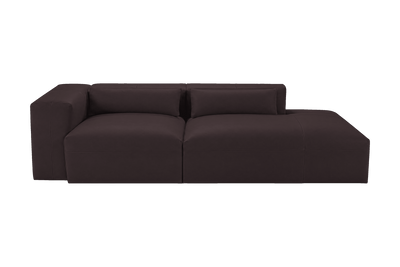 Jasmine Right Chaise Sofa in Momo Rollie